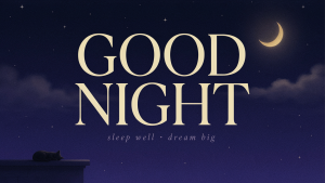 good night caption